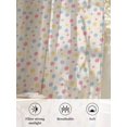 thumbnail image 6 of Sheer Curtains 84 Inches Long, Colorful Polka Dot Semi Sheer Curtains Light Filtering Window Treatment, Vintage Minimalist Geometric Beige Privacy Voile Drapes for Living Room Bedroom 52x84 Inch, 6 of 7