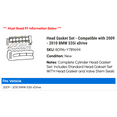 thumbnail image 2 of Head Gasket Set - Compatible with 2009 - 2010 BMW 535i xDrive, 2 of 2