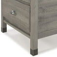thumbnail image 6 of Camaflexi Baja Wood 2 Drawer Nightstand with Metal Pulls, Driftwood Gray, 6 of 6