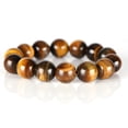 thumbnail image 1 of POINTERTECK Perles Bénédiction Porte-Bonheur en Pierre d'Oeil de Tigre Naturelle Hommes Femmes Bijoux Bracelet Jonc Chic, 1 of 8