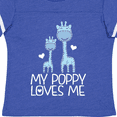thumbnail image 4 of Inktastic My Poppy Loves Me Boys Giraffe Grandson Boys Toddler T-Shirt, 4 of 5