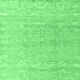 thumbnail image 1 of Ahgly Company Indoor Square Solid Emerald Green Modern Area Rugs, 5' Square, 1 of 4