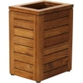 thumbnail image 2 of AquaTeak Spa Teak Waste Basket No Lid, 2 of 6