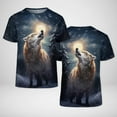 thumbnail image 4 of XIAONU Animal Print T Shirt for Men Crew Neck Short Sleeve Casual Sports Tee, 4 of 4