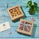thumbnail image 5 of Paquetes de 16 cajas de regalo cuadradas de PVC transparente con ventana de 5,5 x 5,5 x 2 pulgadas, cajas de regalo de papel kraft marrón, 5 of 9