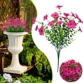 thumbnail image 2 of Artificial Boxwood Stems, Aetherz Summer Flower 1Pack Artificial Boxwood Plastic Plants Shrubs Greenery Outdoors Uv Resistant Plastic Faux Plants for Garden Office Patio Wedding, 2 of 9