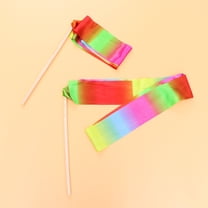 Phenofice Gymnastics Dance Ribbons Assorted Color 2Pcs 14x0.63x0.04In