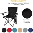 thumbnail image 2 of Silla de Camping KINGCAMP Plegable para Adultos Negro 220lbs, 2 of 5