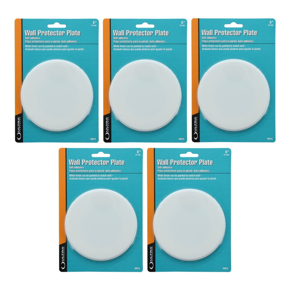 Wall Protector Plate Door Stopper 5 inch Round Adhesive Repairs Door