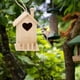 thumbnail image 4 of Casa de pájaros de madera, nido creativo para pájaros, bricolaje, para pintar, casa de pájaros colgante L, 4 of 6