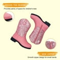 thumbnail image 2 of Kids Western Boots Girls Cowgirl Boots Unisex-Child Mid Calf Glitter Toddler Cowboy Boot Little Big Kids Western Riding Shoes, 2 of 5