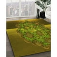 thumbnail image 3 of Ahgly Company Machine Washable Indoor Round Transitional Dark Golden Rod Brown Area Rugs, 5' Round, 3 of 7