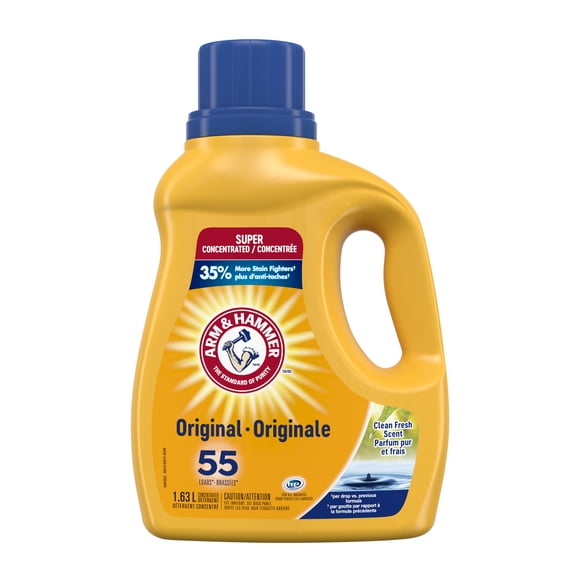 Arm & Hammer Clean Fresh Scent Liquid Laundry Detergent, 55 Loads, 1.63 L