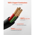 thumbnail image 3 of VEVOR 10 ft Dryer Power Cord, 4-Prong NEMA 14-30P Appliance Dryer Cord with Eyelet Connectors, 125V/250V, SDRT 10AWG/4C, 30A, Pure Copper Wire Cable with PVC Cable Tie, Ideal for Indoor & Outdoor Use, 3 of 9