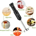thumbnail image 4 of Cordless Hand Blender, Variable Speed Immersion Blender Rechargeable, with 500ml Chopper, 600ml container, Egg Whisk, for Smoothies, Baby Food and Soups – Black, 4 of 7