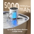 thumbnail image 4 of Fuente de agua para perros FEELNEEDY 8 L de acero inoxidable sin cable, 4 of 9