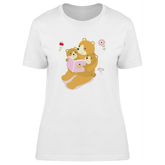 Big Bear Reading Tales To Kids T-Shirt Women -Image by Shutterstock, Female XX-Large