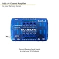 thumbnail image 4 of Scosche SLC4 Line Output Converter/OEM Premium Amp Adapter High/Low RCA Converter Car Audio 1pk Blue, 4 of 8