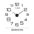 thumbnail image 3 of Frameless DIY Wall Clock for Living Room, Large Mirror Clock for Home Office, Modern Acrylic Design, Easy to Install, Perfect for Bedrooms, Kitchens, and Coffee Shops, 3 of 6