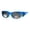 blue, variant on Polarized Womens 2 Tone 60mm Rhinestone Studded Oval Fit Over Sunglasses Red