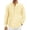 Bright yellow, variant on OALUXE Men's Linen Shirts Long Sleeve Button Down Shirt Band Collar Casual Summer Beach Shirts