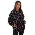 thumbnail image 7 of HELLHERO Paw Print Pullover Sweatshirt for Women Fall Winter Oversized Sweatshirt 2025 Long Sleeve Crewneck Pullover Tops Size M, 7 of 7
