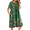 Floral Green, variant on Oudiya Womens Nightgown Short Sleeve House Dress with Pockets-Floral Print Mumu Dress