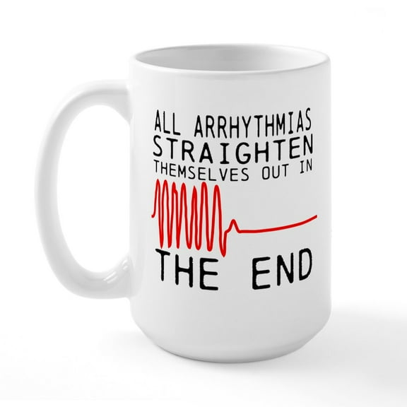 CafePress - Arrhythmias Large Mug - 15 oz Ceramic Large White Nolvety Mug