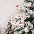 thumbnail image 3 of Bearachild Colgante de de Navidad de varias formas, figurita con forma de gnomo de copo de nieve, manualidades, colgador de puerta DIY para anciano Kits de decoración para fiestas Estrella Bearachild HA070074-01, 3 of 6