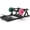 Glute Bridge-Black/ Colorful Plate 100lbs, variant on MITONOS 800LBS Hip Thrust Machine, Plate‑Loaded Glute Drive Glute Bridge Trainer with Band Pegs, Padded Back Support & Safety Limiter, Home Gym Strength Training Equipment for Glute Muscle Building