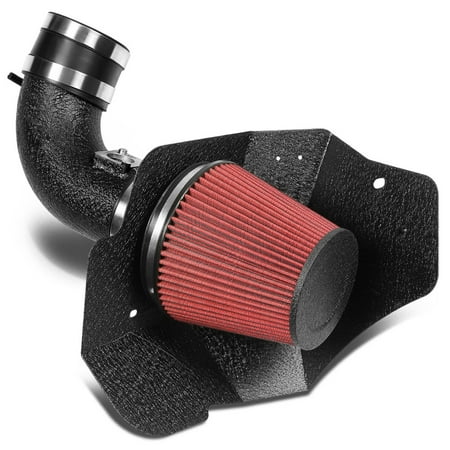 For 2011 to 2015 Cadillac CTS -V Black Coated Aluminum Air Intake System - 2 Gen 12 13 (Best Air Intake For V Star 650)