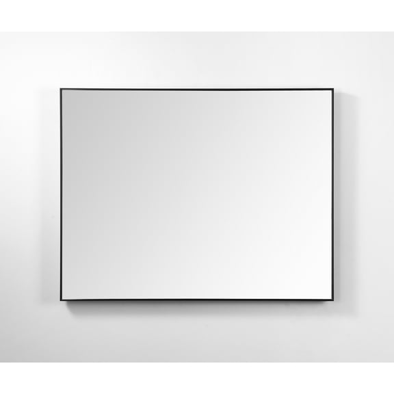 Bathroom Mirror Boffi 36" Matte Black Modern Style