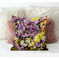 thumbnail image 4 of Sea Garden Rose Throw Pillow with Removable Cover in Pink Green Yellow 18x18, 4 of 6