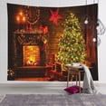 thumbnail image 4 of Tapiz de pared de Navidad Decoración colgante de pared Muñeco de nieve Papá Noel Árbol de Navidad Elemento Impresión digital Tapiz Ropa de cama Tapiz Dormitorio Sala de estar Estilo Sailing Electrónica, 4 of 4