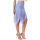 thumbnail image 4 of Faldas midi de malla fluidas con fruncidos y cintura alta asimétrica para mujeres INSPIRE CHIC S Azul, 4 of 5