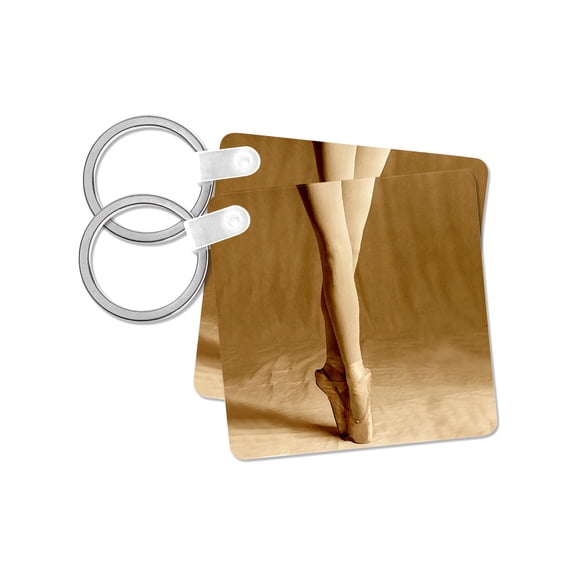 3dRose, Ballerina, set of 2 Key Chains