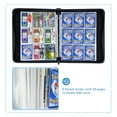 thumbnail image 4 of Foldermax 9-Pocket Black Texture Cards Binder with 50 Pages Hold up to 900 Cards, PU Leather Cases for Card Collection, Album Storage Book Folder for TCG, 4 of 6