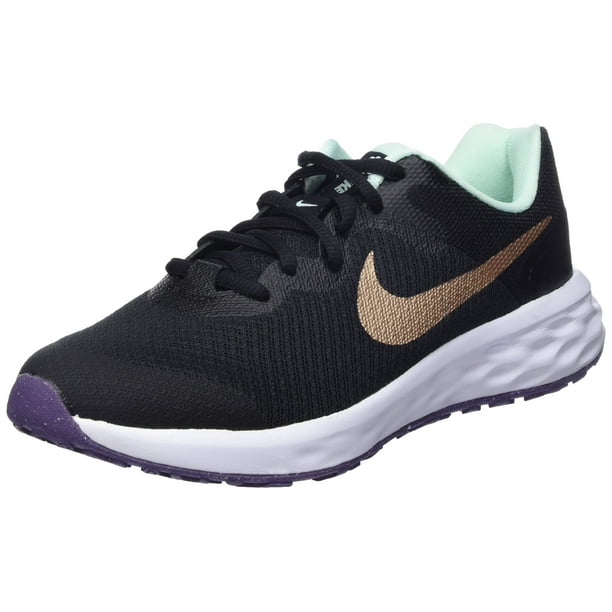 Nike Revolution 6 NN Boys Shoes Size 12 Color Black Blush Teal