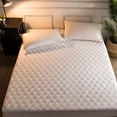 thumbnail image 2 of Hani Minna Premium Quilted Fitted Mattress Pad Protector Made with Natural Combed Cotton - Cooling and Breathable Mattress Topper (Queen), 2 of 4