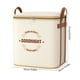 thumbnail image 3 of Bolsa de almacenamiento extra grande de alta resistencia | Asas reforzadas, doble cremallera | Bolsa de tela de 24x19x19 en tela para ropa, manta, mudanza, ahorro de espacio, reutilizable, beige, 3 of 7