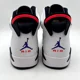 thumbnail image 4 of Ni - ke Air Jordan 6 Retro LTR White Flint Flight Nostalgia Shoes 7.5 Men's CI3125-100, 4 of 5