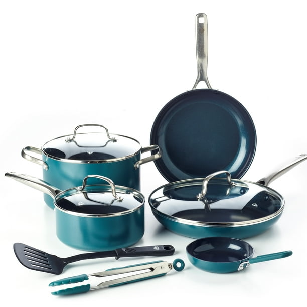 Blue Diamond 10Piece Ceramic NonStick Ultimate Value Cookware Set