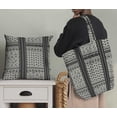 thumbnail image 5 of Soimoi Japan Crepe Satin Black Fabric By the Yard - 54 Inch Wide - Ethnic Geometric Material - Artistic and Modern Patterns for Various Uses Printed Fabric, 5 of 6
