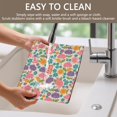 thumbnail image 4 of Placemat, Pioneer Flower Floral Print Pattern Place Mats Table Mat Set Of 2, PVC Washable Placemats for Party Kitchen Dining Decoration, 18x12 Inch, Fade Resistant, 4 of 6