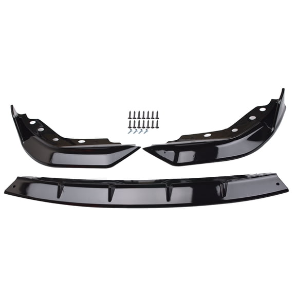 Panlongic Front Bumper Lip Splitter Gloss Black For 2019-2022 BMW 3 Series G20 G28 330 340