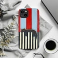 thumbnail image 6 of Abstract Striped Black Cat Phone Case, Sleepy Kitten Modern Art Design, Protective Cover for iPhone 17 16 15 14 13 12 11 Pro Max Mini, 6 of 6