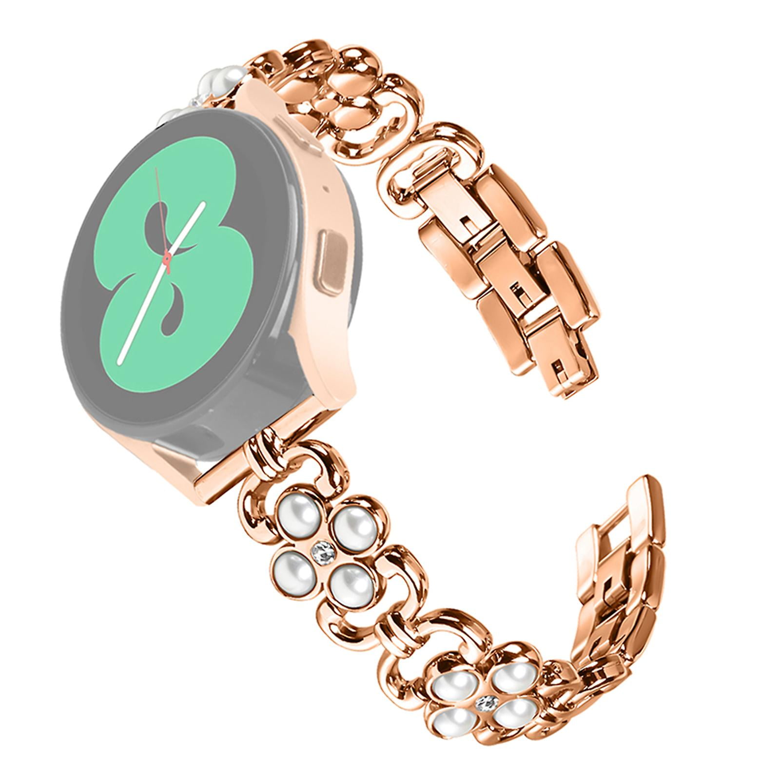 T Gift Of compatible Verizon Gizmo Watch 3 Pearl Decoration Watch Strap Stainless Steel Band