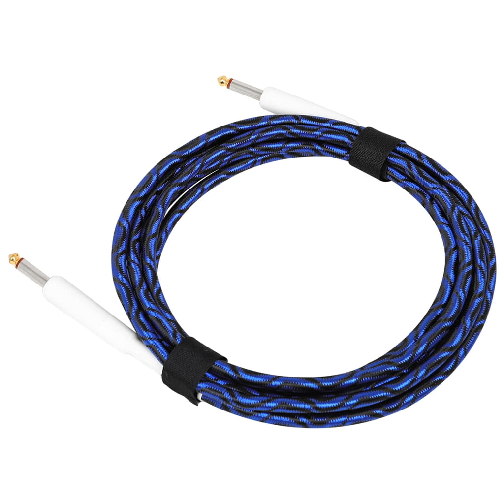 6.35mm Male to Male Braided Shielded Guitar Cable for Electric Guitars Bass Violin Drum Noise Reduction Sound Cables