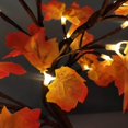 thumbnail image 4 of Alambre Luz de árbol LED Batería Recargable USB Luz de Navidad Creativo Bonsai Jardín Interior Dormitorio Hoja de arce 24LED Colco Lámparas de árbol, 4 of 8