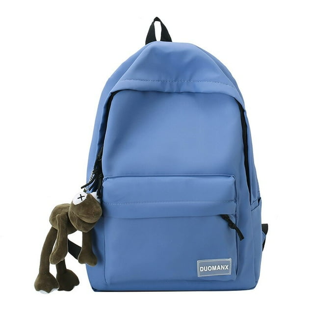Solid Color Student Backpack Large Capacity School bag For Girl Travel Backpack Sac à dos scolaire